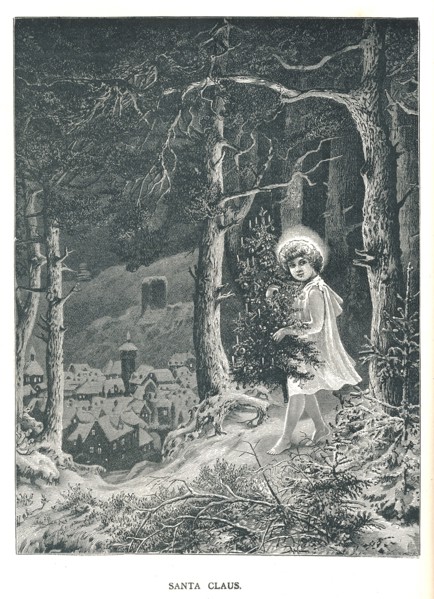 Santa Claus.Illustration From The Strand Magazine January-June 1891 Artist: Unknown