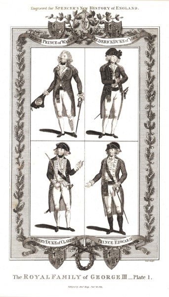 The Royal Family of George III. Published by Alexander Hogg Januay 18th 1794. Artist: Alex Hogg