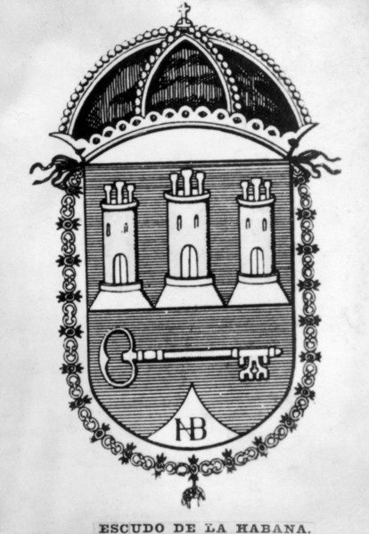 Shield of Havana, (1692), 1920s. Artist: Unknown