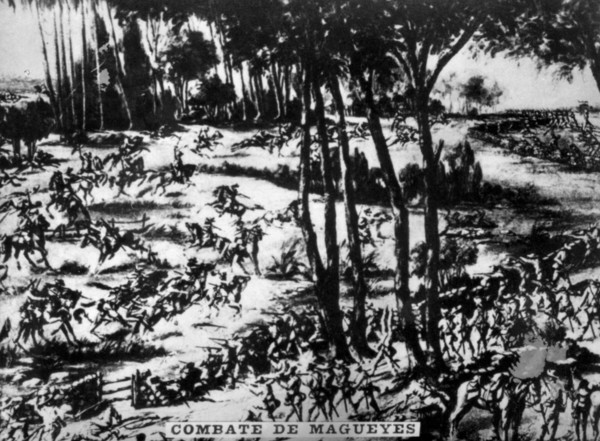Battle of Magueyes, (1896), 1920s. Artist: Unknown.