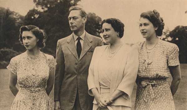 The Royal Family in the grounds of the Royal Lodge, Winsor, 1946. Creator: Lisa Sheridan.