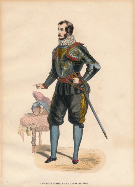 A Captain of the Pope's Swiss Guard, c.1900s. Artist: Unknown