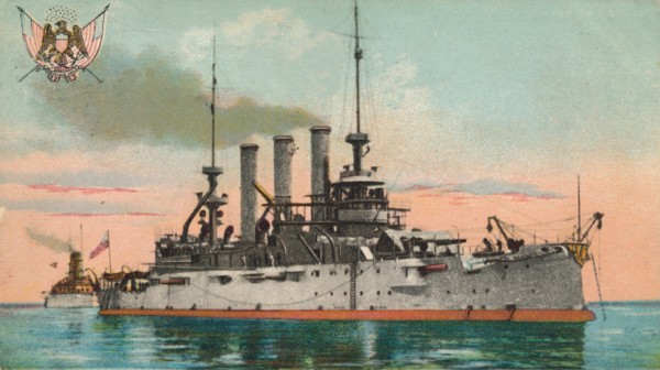 US Battleship Missouri, c1908. Artist: Unknown