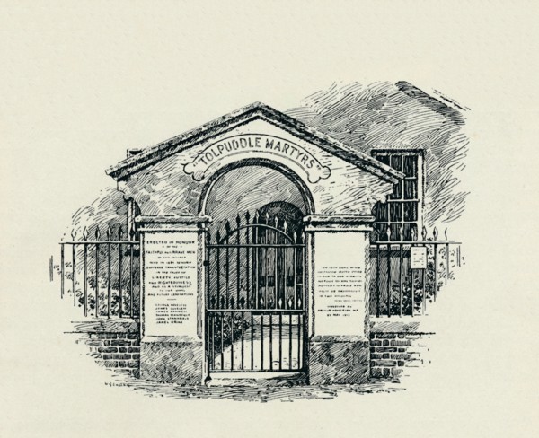 The Tolpuddle Memorial at the Tolpuddle Methodist Chapel, 1934. Artist: Unknown