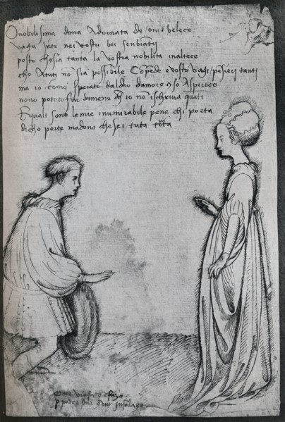A Love Duet, (c15th century), 1925. Artist: Pisanello