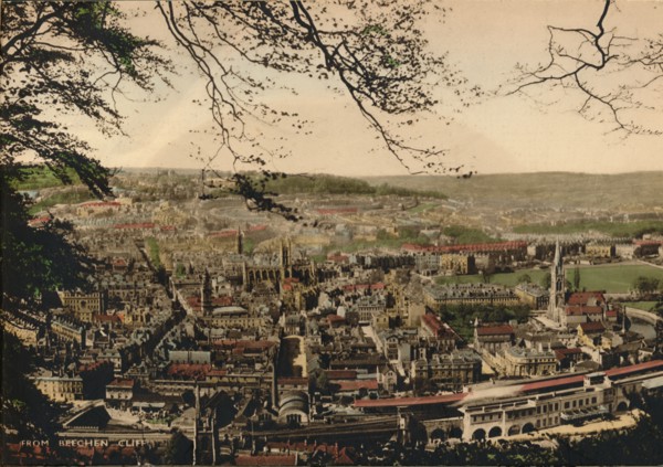 Bath from Beechen Cliff, c1925. Artist: Unknown