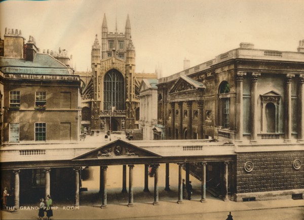 The Grand Pump Room, Bath, Somerset, c1925. Artist: Unknown