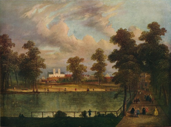 View in St. James's Park Showing Rosamond's Pond, 1840, (1909). Artist: William Hogarth