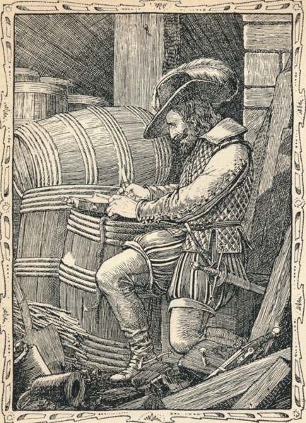 Raleigh in the Tower, 1902. Artist: Patten Wilson