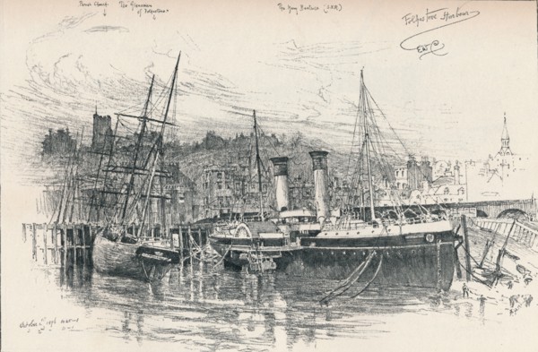 Folkestone Harbour, 1896, (1898). Artist: Edward William Charlton