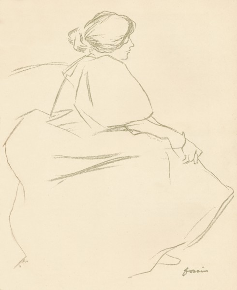 A Study In Crayon, c1872-1898, (1898). Artist: Jean Louis Forain