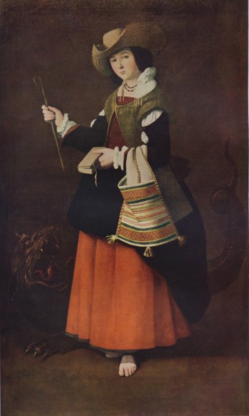 Saint Margaret of Antioch, c1630, (1937). Artist: Francisco de Zurbaran