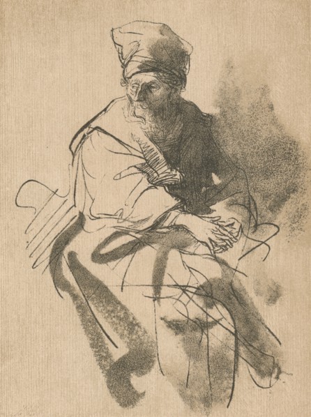 A Study, 17th century, (1906). Artist: Rembrandt Harmensz van Rijn
