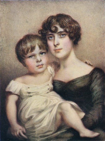 George Dacres Patterson & his mother, Eleanor Dacres Patterson, 1815. (1911). Artist: Unknown