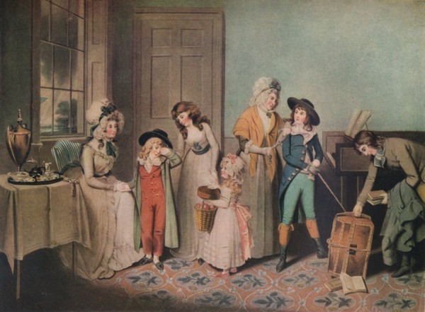 Black Monday or the Departure for School, 1790, (1919). Artist: John Jones