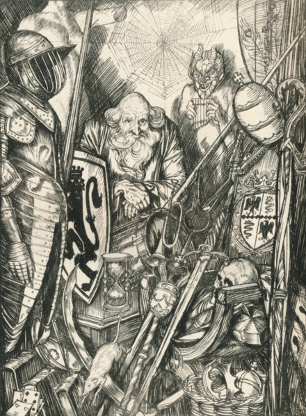 The Symbol Shop, c1898, (1924). Artist: Edmund Joseph Sullivan