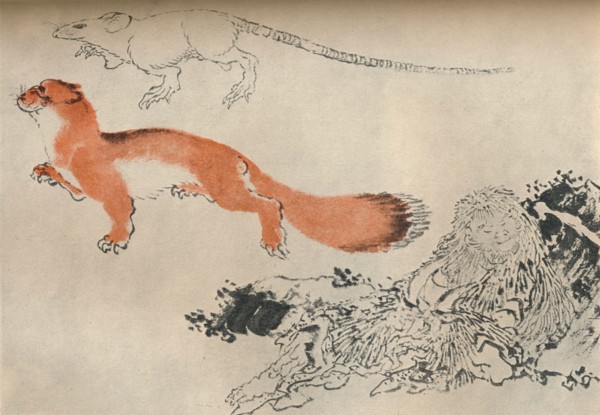 Drawing by Hokusai, c1780-1849, (1929). Artist: Hokusai