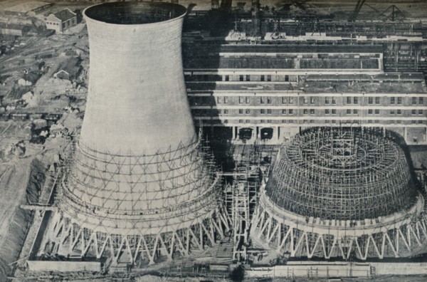 Electrical Power Station at Water Orton, Hams Hall, near Birmingham, 1928. Artist: Unknown