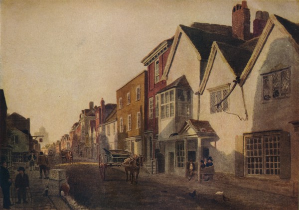 Eton High Street, c19th century, (1924). Creator: Peter de Wint.