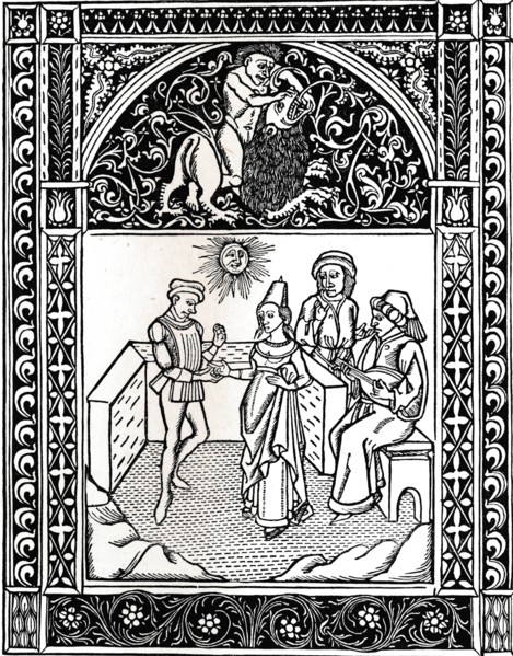 Fable VIII: The Woman Married To A Robber. Aesops Fables, 1485, (1917). Artist: Unknown