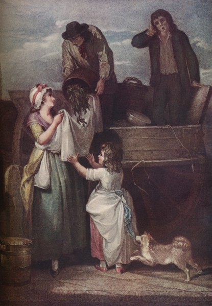 Cries of London: Fresh Gathered Peas Young Hastings, 1795, (1917). Artist: Giovanni Vendramini