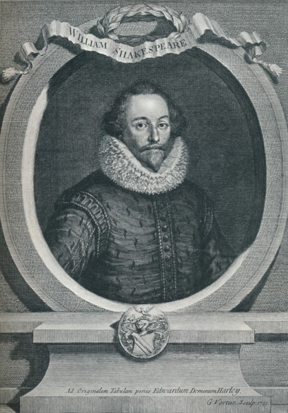 William Shakespeare (1564-1616), English poet and playwright, 1721, (1913). Artist: George Vertue