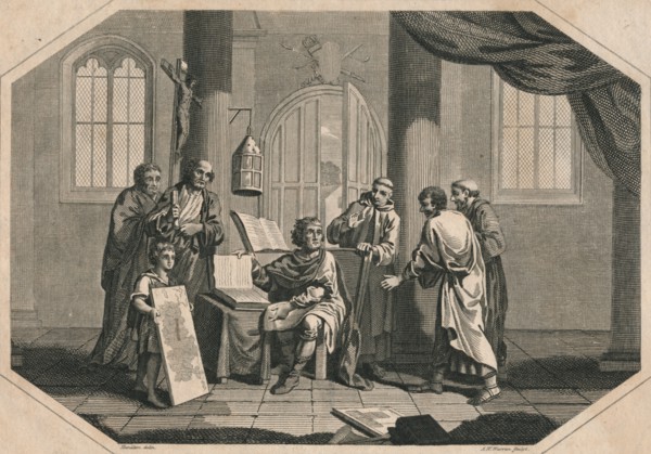 The division of England into Counties, Hundreds & Tythings by Alfred the Great, 1808. Artist: Ambrose William Warren