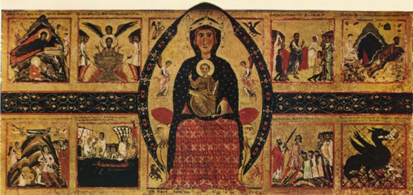 The Virgin and Child Enthroned, with Narrative Scenes, c1263, (1911). Artist: Margarito d'Arezzo
