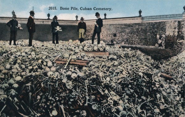 Bone Pile, Cuban Cemetery, c1910. Artist: Unknown