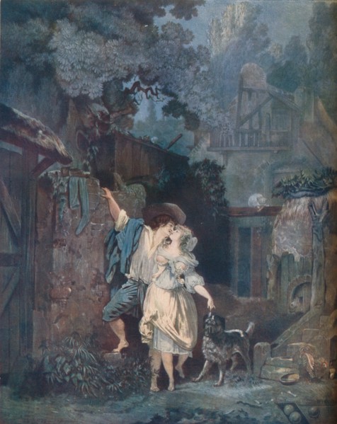 'The Ascent, or The Morning Farewell (L?escalade, ou les adieux du matin)', 1787. Artist: Philibert Louis Debucourt.