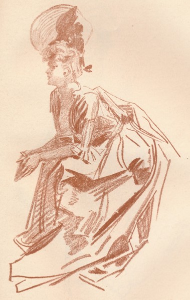 'Drawing in Sanguine', c1900 (1903-1904). Artist: Jules Cheret.
