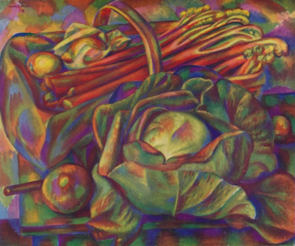 'Cabbage and Rhubarb (Savoy Green)', 1929 (1930). Artist: Mark Gertler.