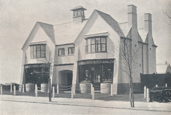 Bournville: two of the Village Shops, by WA Harvey, c1900 (1901-1902). Artist: Unknown.