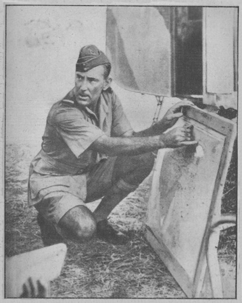 'He Knocked out the Luftwaffe in the Mediterranean', 1943-44. Artist: Unknown.