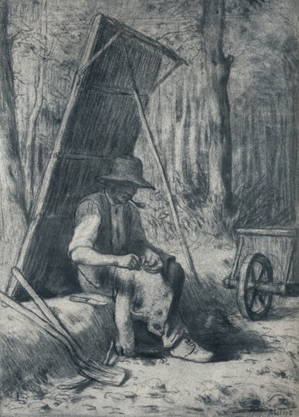 'Le Cantonnier', (the Road-Mender), 19th century. Artist: Jean Francois Millet.
