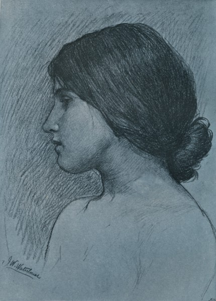 'Study of a Head', c1899. Artist: John William Waterhouse.