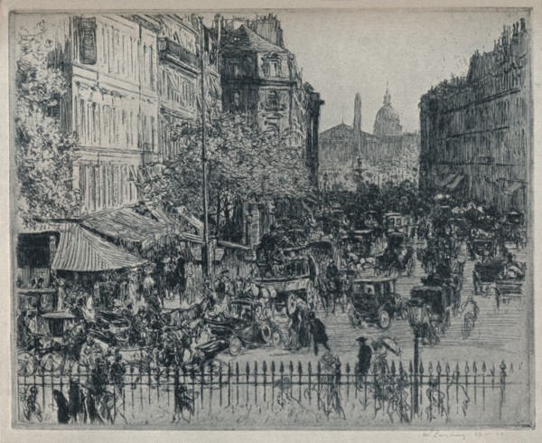 'Rue Royale, Paris', c1913. Artist: Walter Zeising.