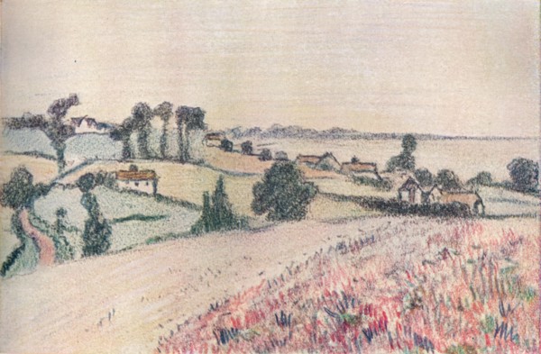 'From a drawing in coloured chalks by Lucien Pissarro', c20th century. Artist: Lucien Pissaro.
