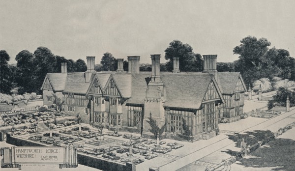 'Hamptworth Lodge, Wiltshire', c1910. Artist: Edward Guy Dawber.