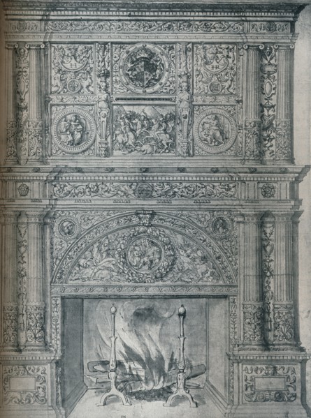 'Drawing of Chimney-Piece', c1537. Artist: Hans Holbein the Younger.