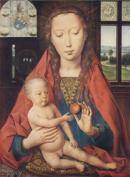 'Madonna and Child, from The Diptych of Maerten van Nieuwenhove', 1487. Artist: Hans Memling.