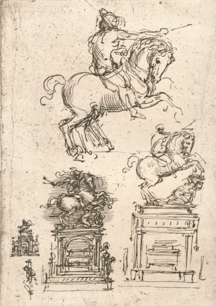 Study for the Sforza Monument, c1482-c1499 (1883). Artist: Leonardo da Vinci.