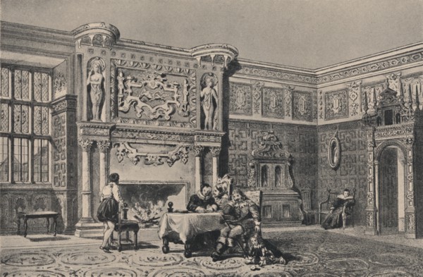 The Great Chamber, Montacute, Somerset, 1915.  Artist: Unknown.