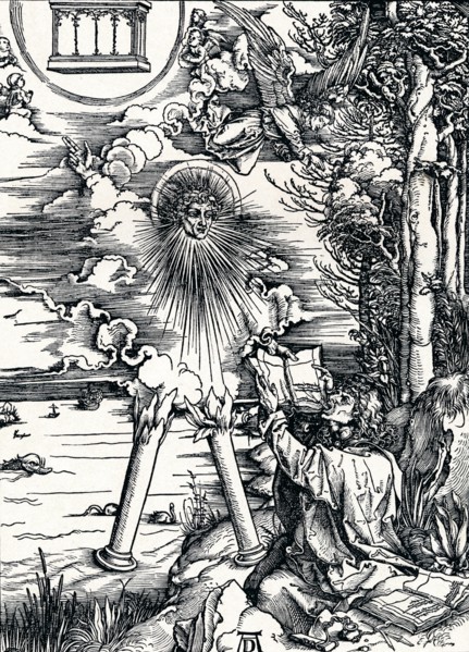 'St John Devouring the Book', 1498 (1906). Artist: Albrecht Durer.