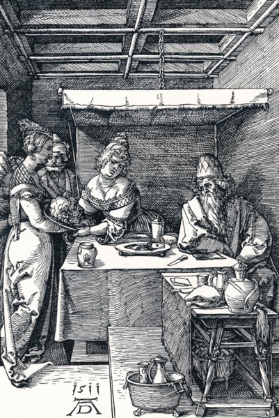 'Salome Presenting the Head of St John the Baptist to Herodias', 1511 (1906). Artist: Albrecht Durer.