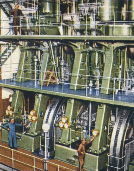 Huge triple expansion pumping engine, 1938. Artist: Unknown.