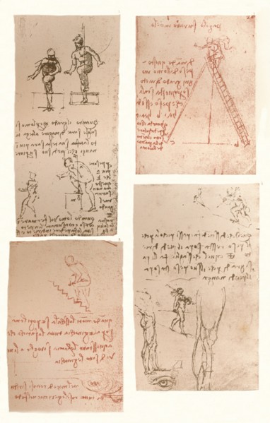 Four drawings illustrating the theory of the movements of the human figure, c1472-c1519 (1883). Artist: Leonardo da Vinci.
