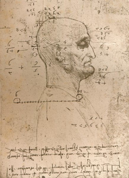 Drawing of the head of a criminal, c1472-c1519 (1883). Artist: Leonardo da Vinci.