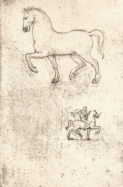 Study for the Sforza Monument, c1482-c1499 (1883). Artist: Leonardo da Vinci.