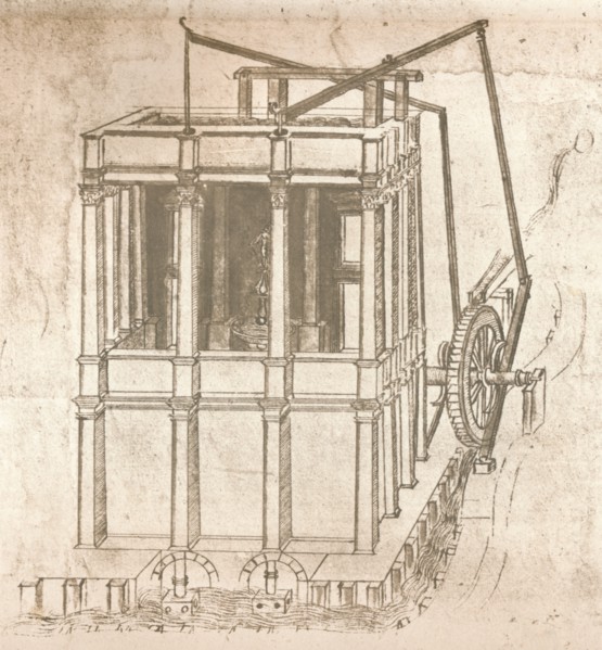 Drawing of projects for castles and villas, c1472-c1519 (1883). Artist: Leonardo da Vinci.